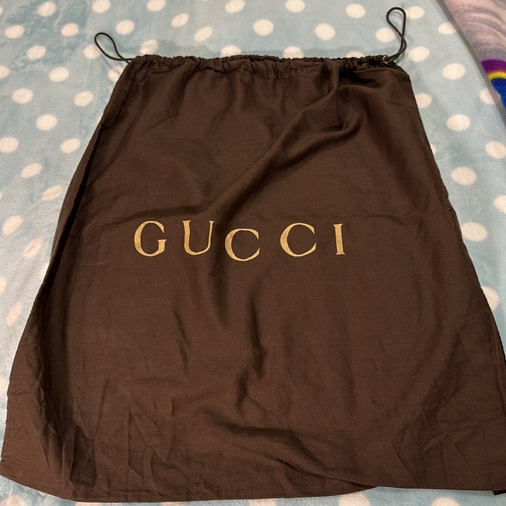 Gucci Dark Brown Drawstring Dust Bag
